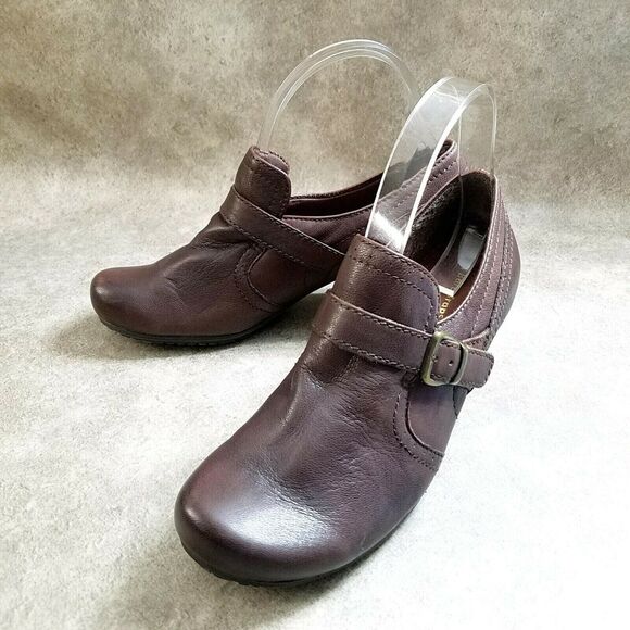 Bare Traps Womens Haydon Size 8 Brown Slip On Clogs 2.5" Heel Ankle Booties - Picture 6 of 9